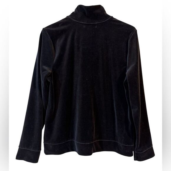 Ralph Lauren Black Lightweight Velvet Women’s Jacket Size L - Picture 3 of 12